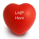 Herz-Stressball mit Logo