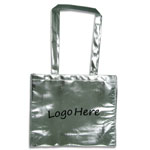 Metallictaschen mit Logodruck