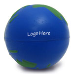 Weltkugel-Stressball mit Logo