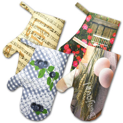 Filz-Ofenhandschuh mit Druck