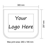 Schultertasche mit Logodruck