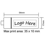 Pillendose mit Logo